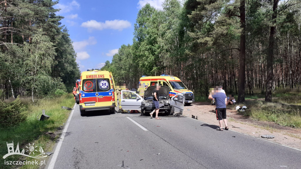 Wypadek na trasie Szczecinek - Czarne