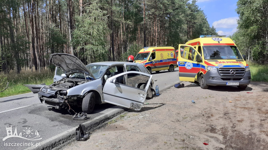 Wypadek na trasie Szczecinek - Czarne