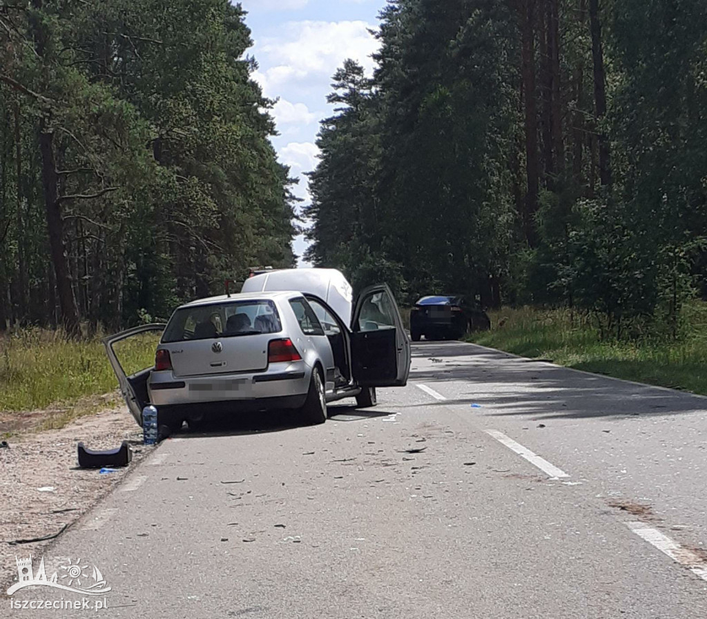 Wypadek na trasie Szczecinek - Czarne
