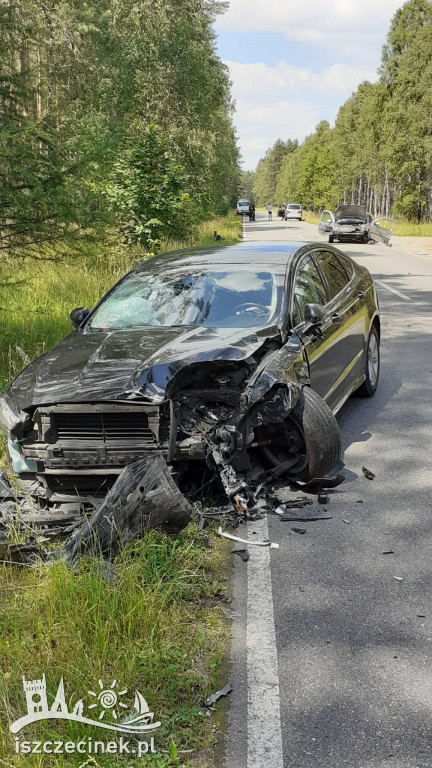 Wypadek na trasie Szczecinek - Czarne