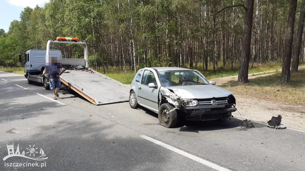 Wypadek na trasie Szczecinek - Czarne