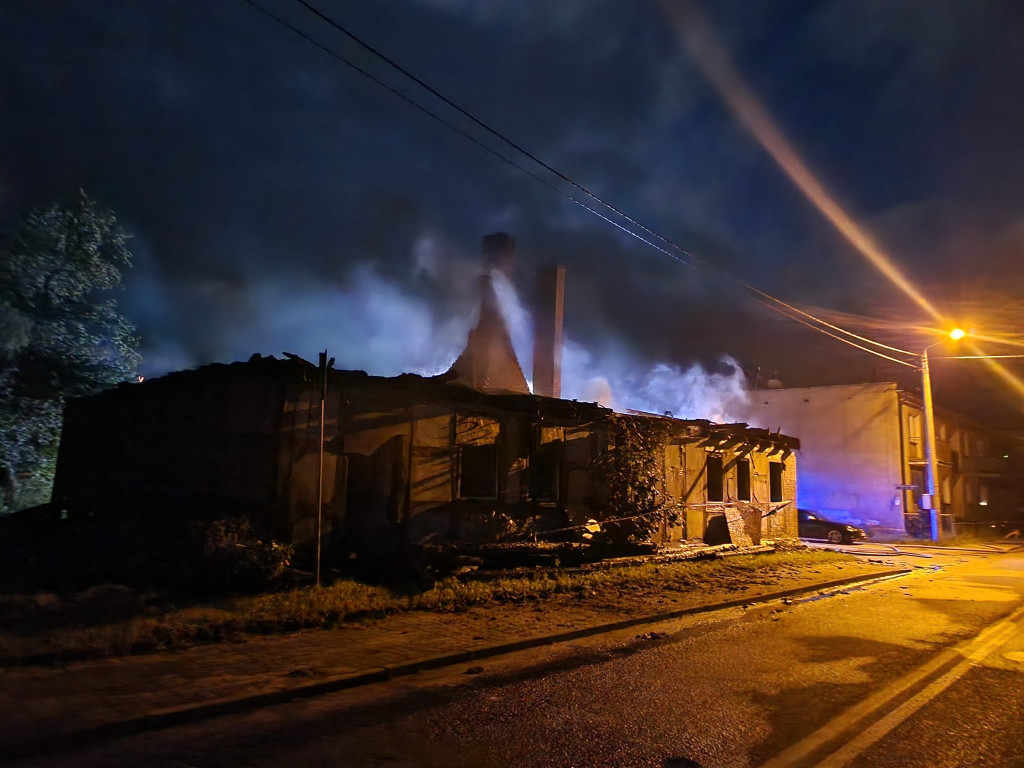 Potężny pożar domu w gm. barwice. Ogień strawił wszystko