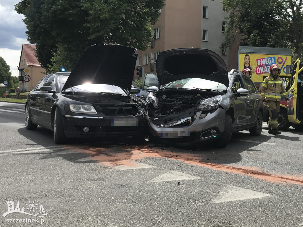 Wypadek na skrzyżowaniu Cieślaka z Kopernika. Ranna jedna osoba