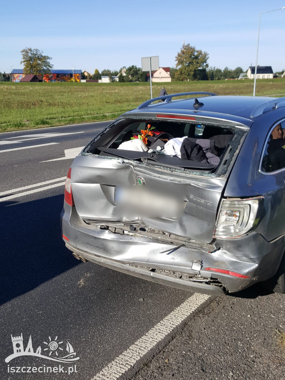 Stłuczka na krajowej „jedenastce”. Utrudnienia w ruchu