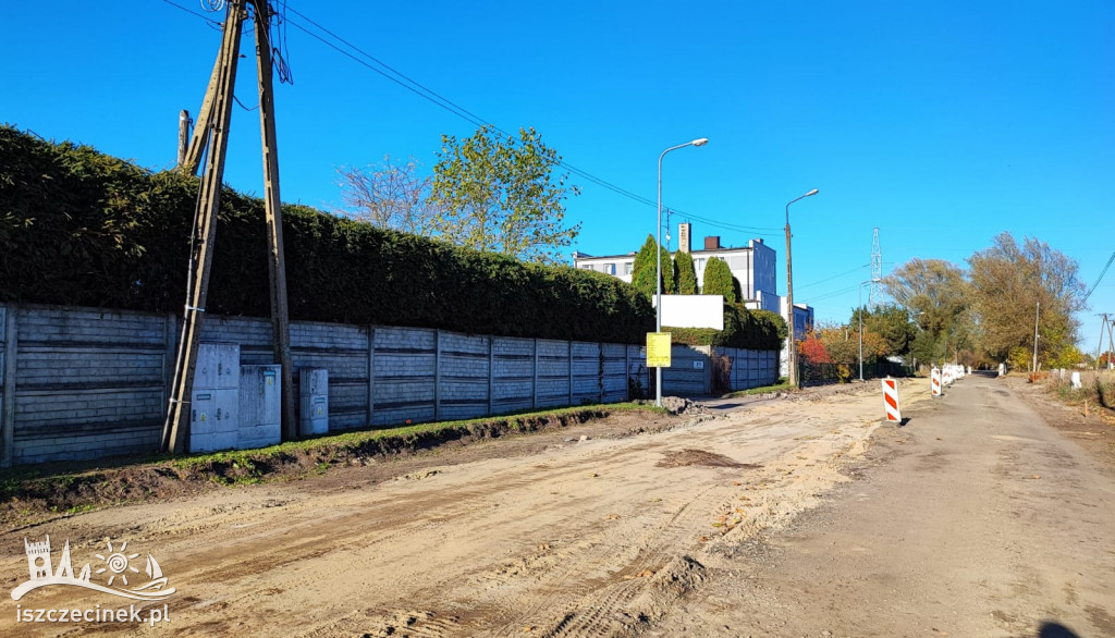 Trwa remont miejskiego odcinka ulicy Rybackiej
