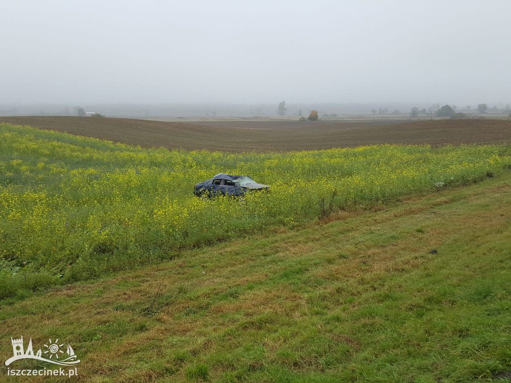 Toyota dachowała na DK-20. Wcześniej był poślizg