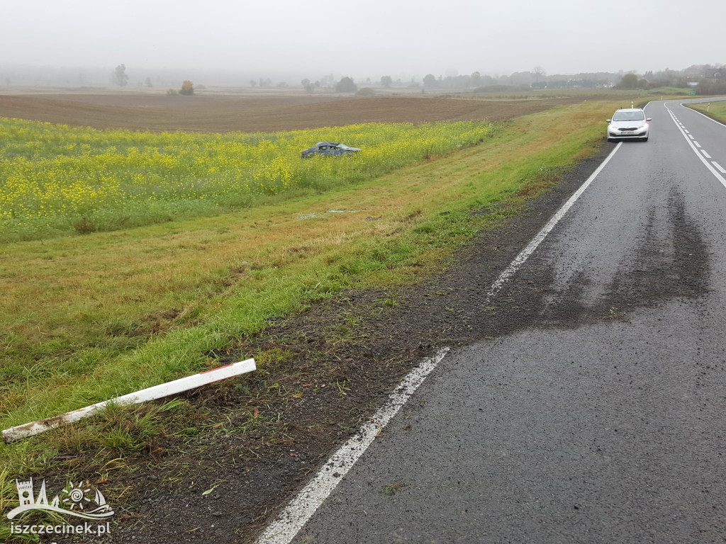 Toyota dachowała na DK-20. Wcześniej był poślizg