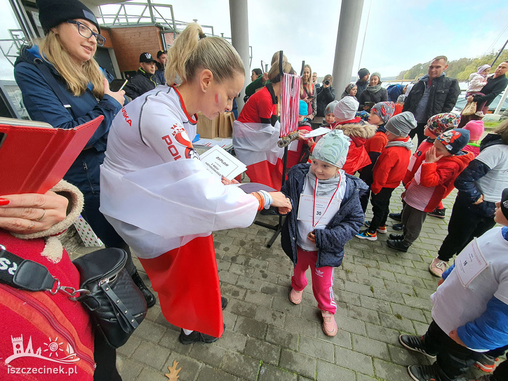 Pierwszy przedszkolny Bieg Niepodległości. Maluchy wiedzą czym jest patriotyzm.