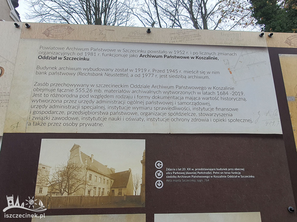 Jubileuszowa wystawa „pod chmurką”.  70-lecie Archiwum Państwowego w Szczecinku