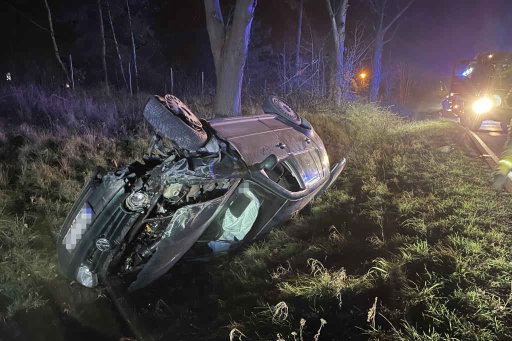 Poważny wypadek na wyjeździe ze Szczecinka. Zderzenie dwóch samochodów