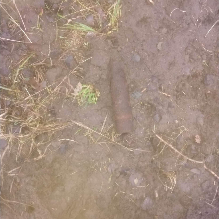 Bombowe znalezisko w gminie Grzmiąca