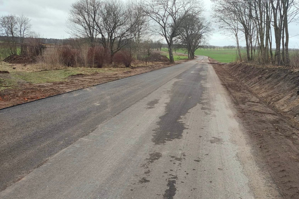 Trwają zaawansowane prace przy przebudowie odcinka drogi Juchowo – Radacz