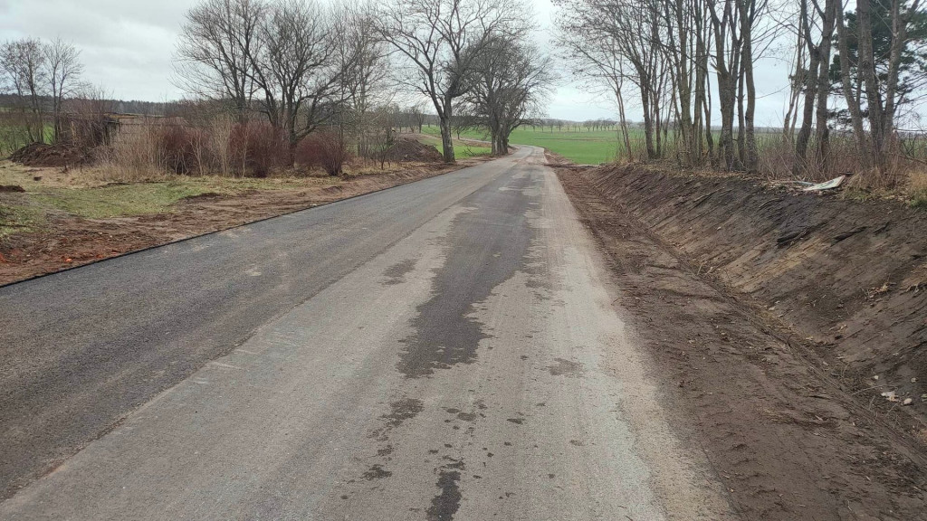 Trwają zaawansowane prace przy przebudowie odcinka drogi Juchowo – Radacz