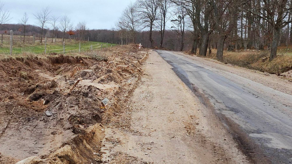 Trwają zaawansowane prace przy przebudowie odcinka drogi Juchowo – Radacz