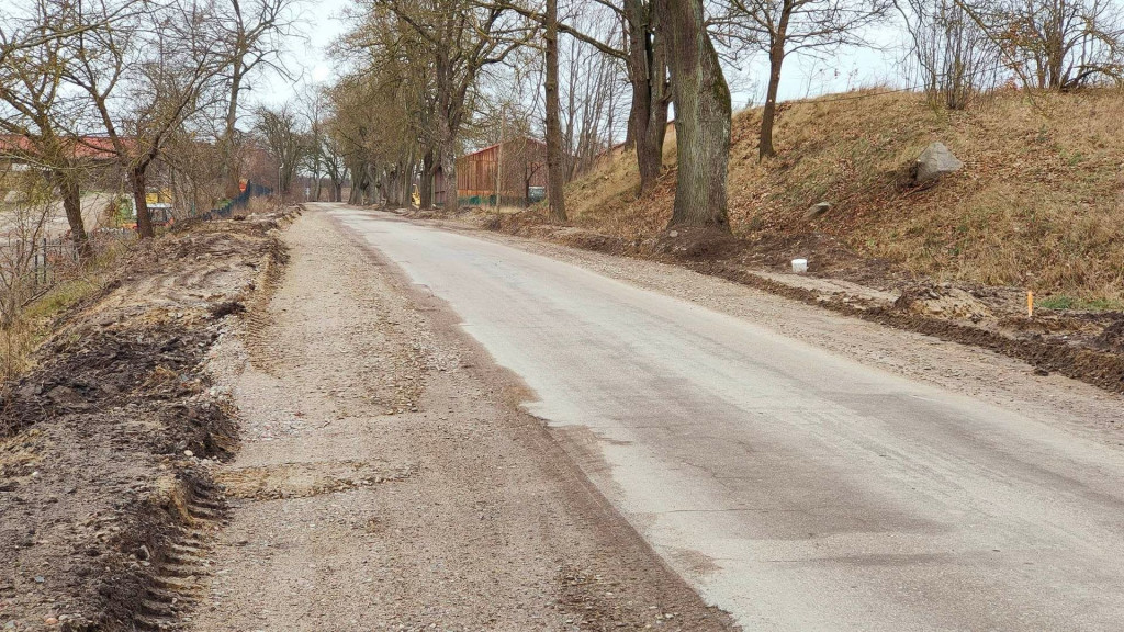 Trwają zaawansowane prace przy przebudowie odcinka drogi Juchowo – Radacz