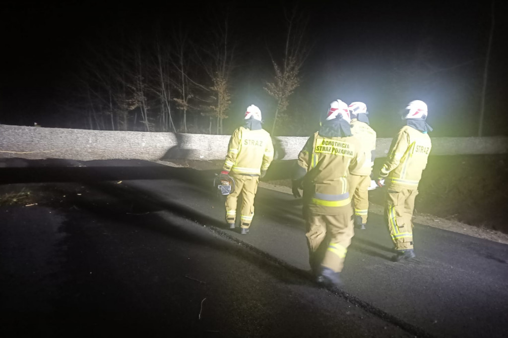 Bilans nocnej wichury w okolicach Szczecinka.