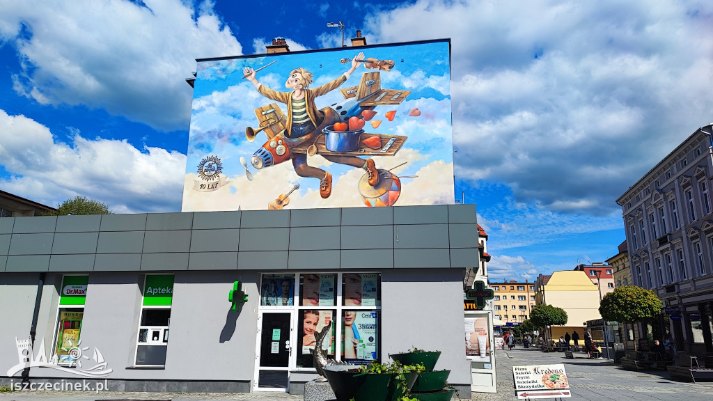 Mural na deptaku jest już gotowy. Tak się prezentuje