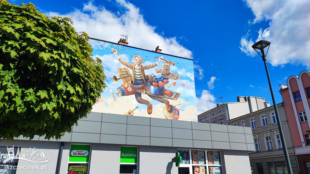 Mural na deptaku jest już gotowy. Tak się prezentuje