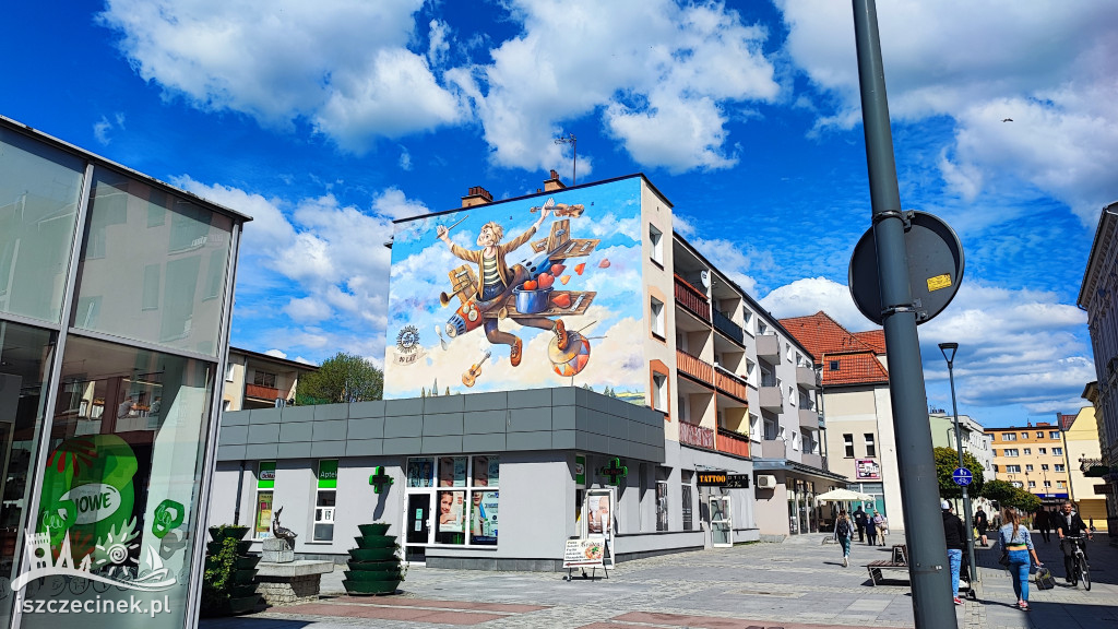Mural na deptaku jest już gotowy. Tak się prezentuje