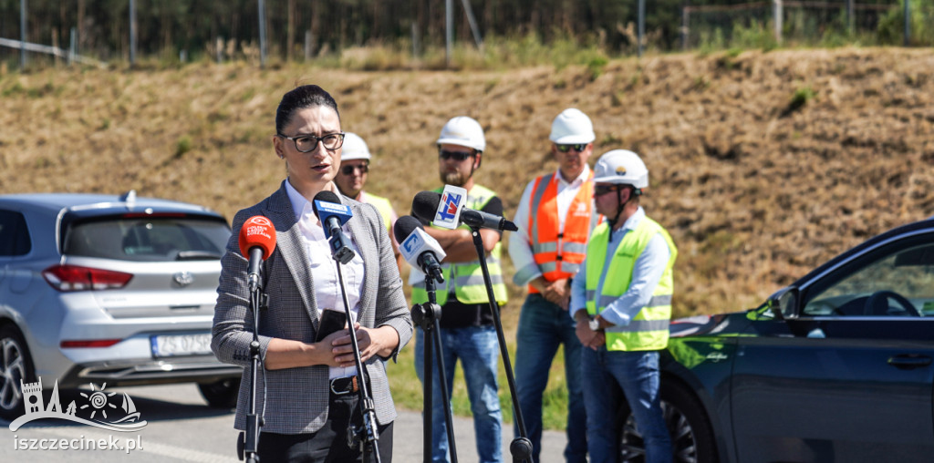 Wiceminister Małgorzata Golińska z wizytą na budowie obwodnicy Szczecinka