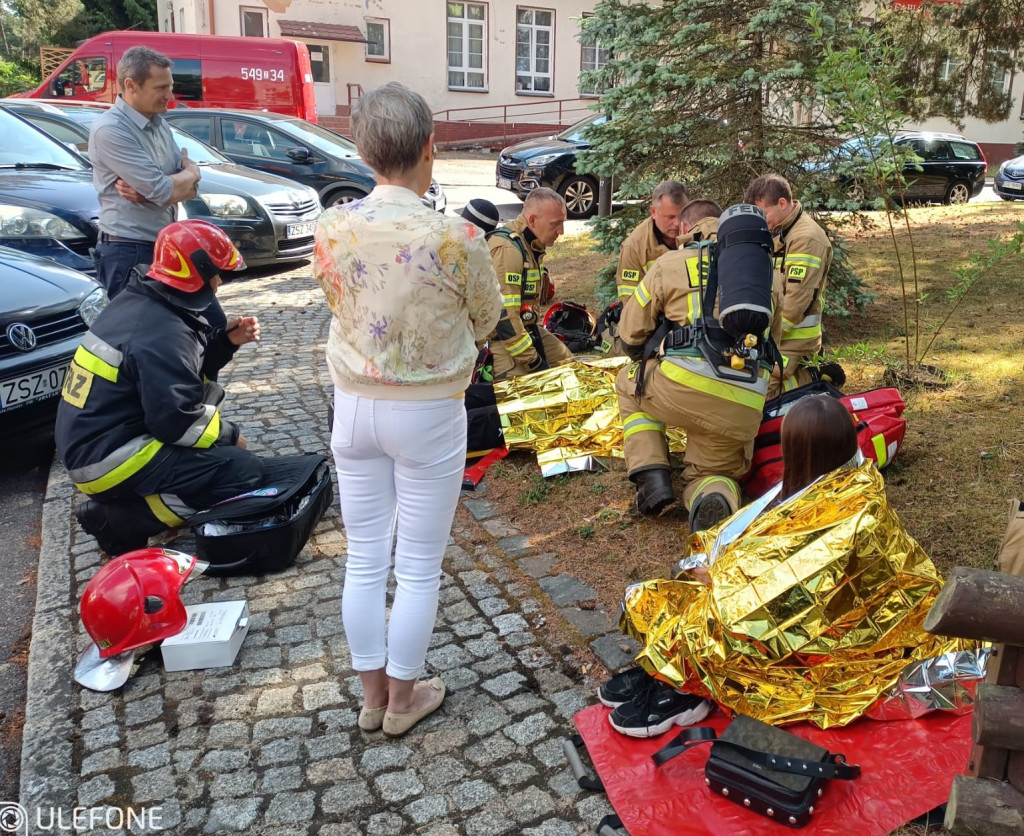 Paliło się w budynku Urzędu Miasta w Bornem Sulinowie. Pracownicy ewakuowani