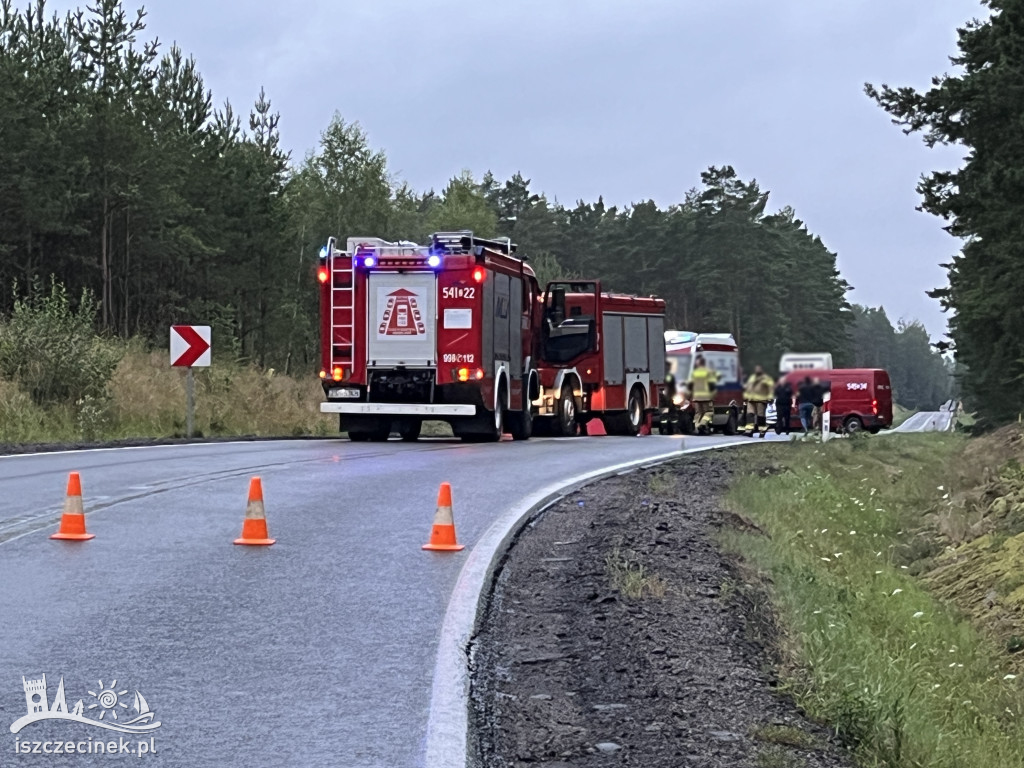 Tragiczny wypadek na DK20. Nie żyje motocyklista