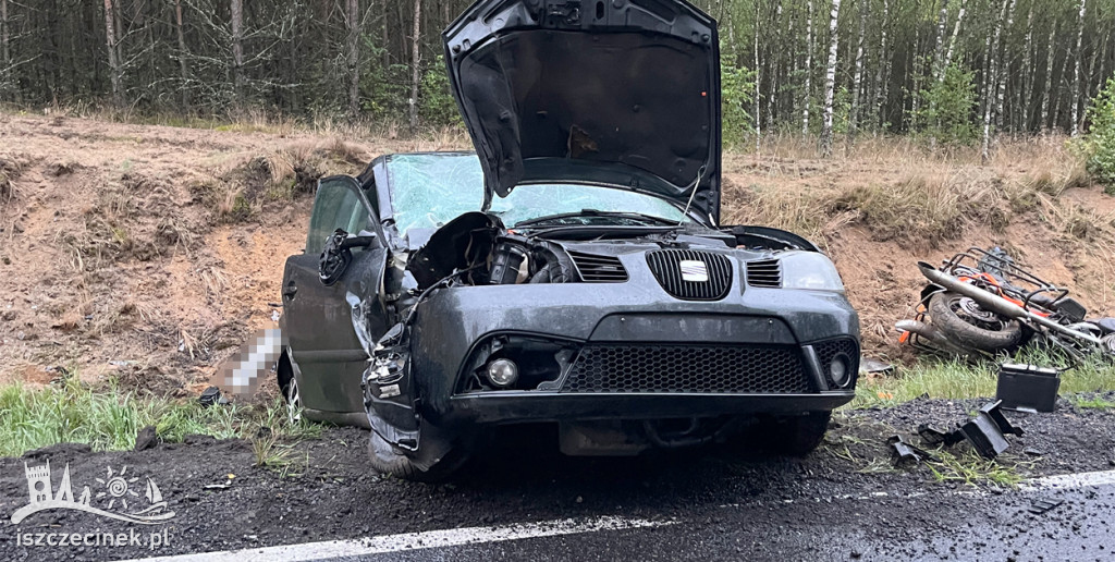 Tragiczny wypadek na DK20. Nie żyje motocyklista