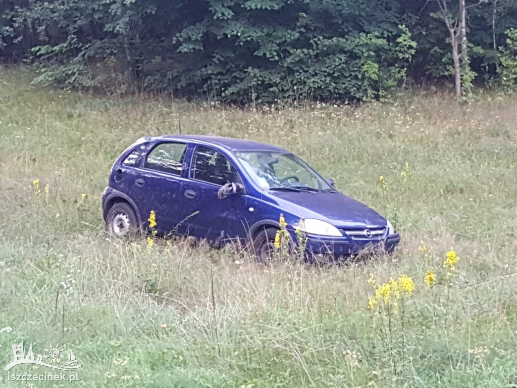 Wypadli oplem z drogi. Pijany kierowca próbował uciekać przed policjantami