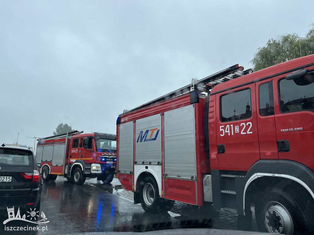 Kolizja na ulicy Cieślaka w Szczecinku