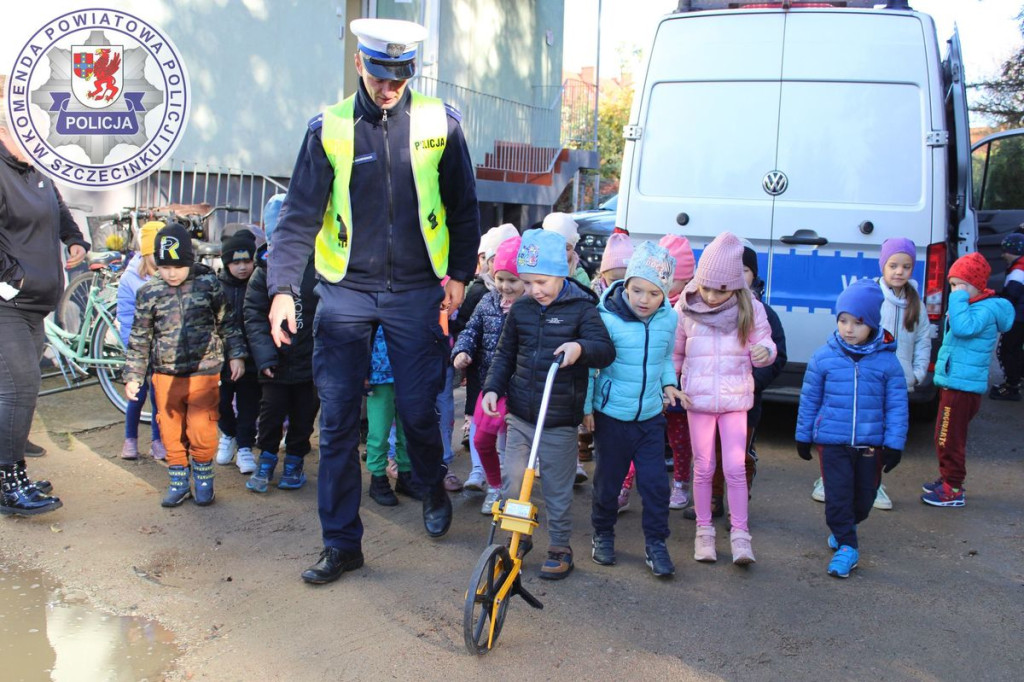 Kotki i żabki w policyjnym ambulansie pogotowia ruchu drogowego