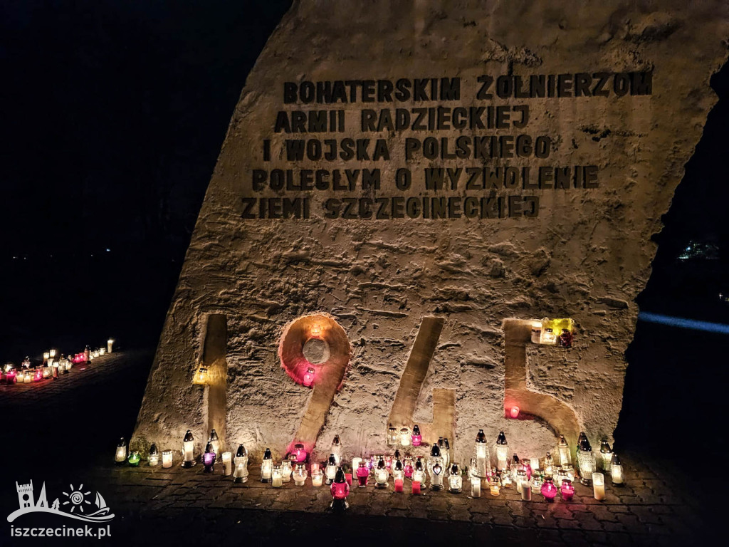 1 listopada. Szczecinecki cmentarz po zmroku