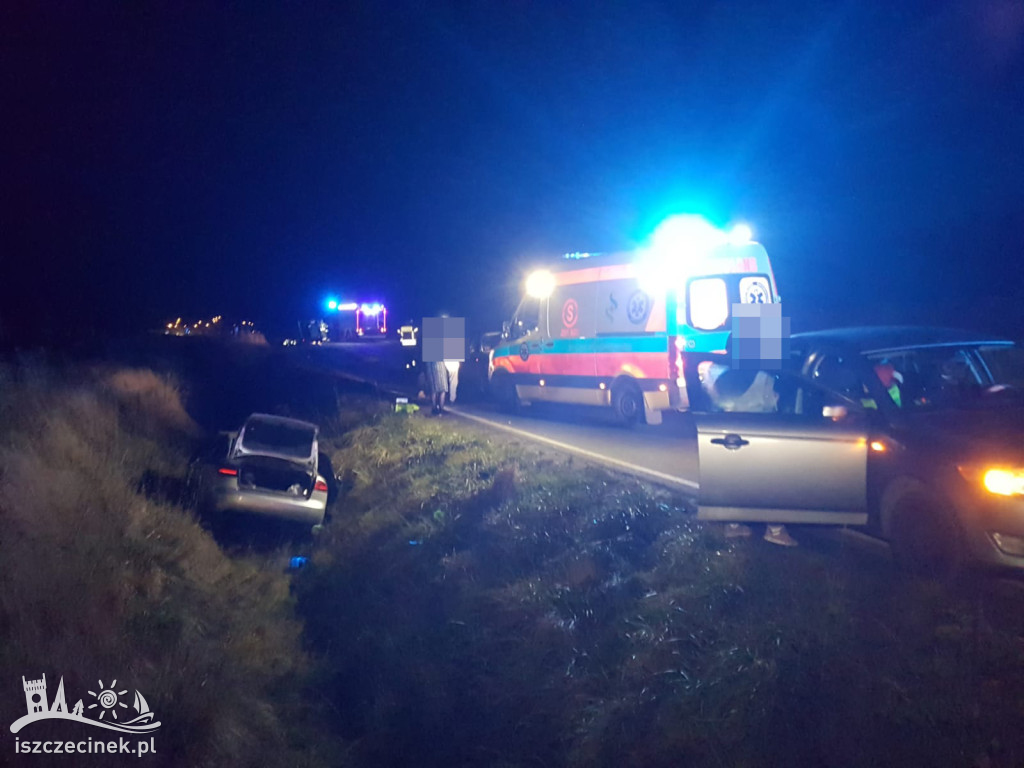 Poważny wypadek na wyjeździe ze Szczecinka. Są ranni [ZDJĘCIA]