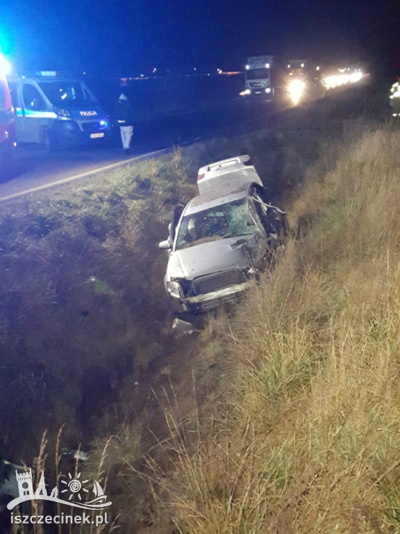 Poważny wypadek na wyjeździe ze Szczecinka. Są ranni [ZDJĘCIA]
