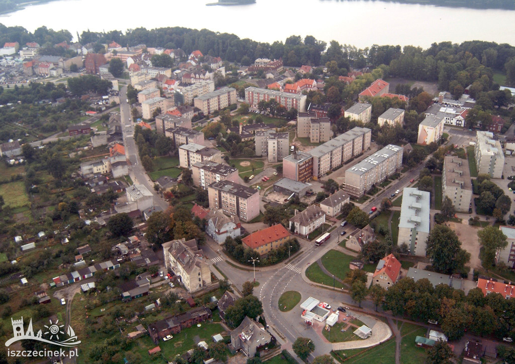 Szczecinek sprzed około 30 lat z lotu ptaka. Pamiętacie? [ZDJĘCIA]