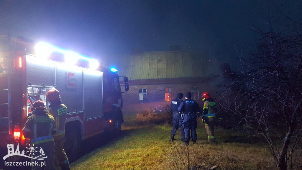 Dom płonął jak pochodnia. Pożar pod Szczecinkiem