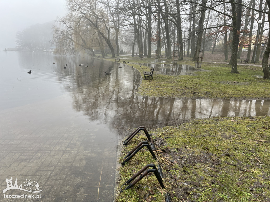 Podtopienia w szczecineckim parku