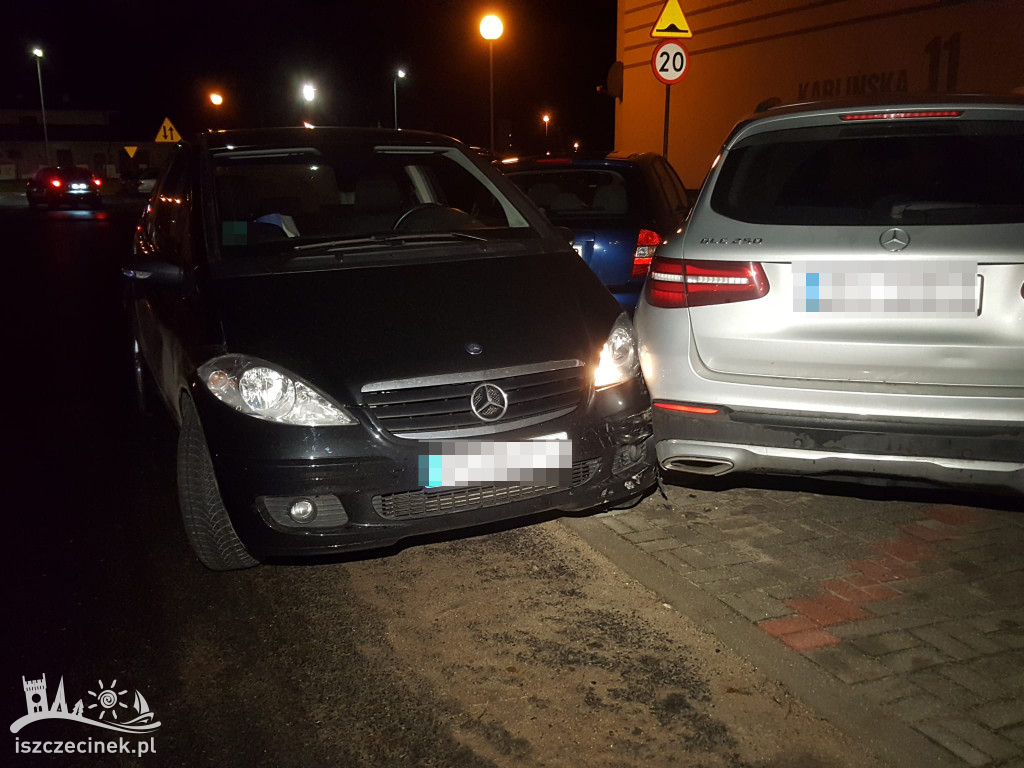 Wjechał pod prąd, uszkodził trzy samochody. Poranna kolizja na Zachodzie