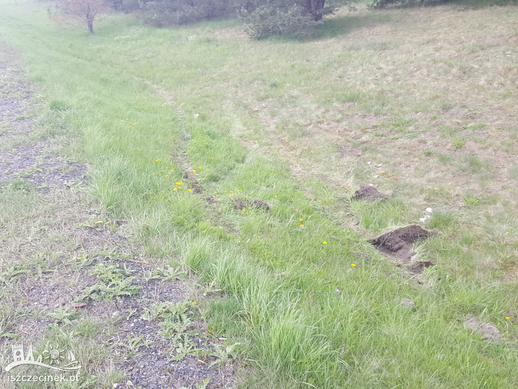 Ciężarówka zepchnęła SUV-a z drogi. Było niebezpiecznie i niemiło