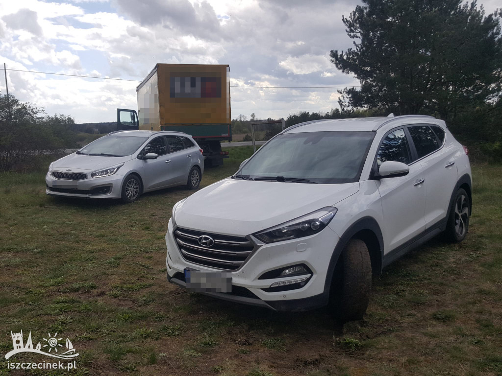 Ciężarówka zepchnęła SUV-a z drogi. Było niebezpiecznie i niemiło
