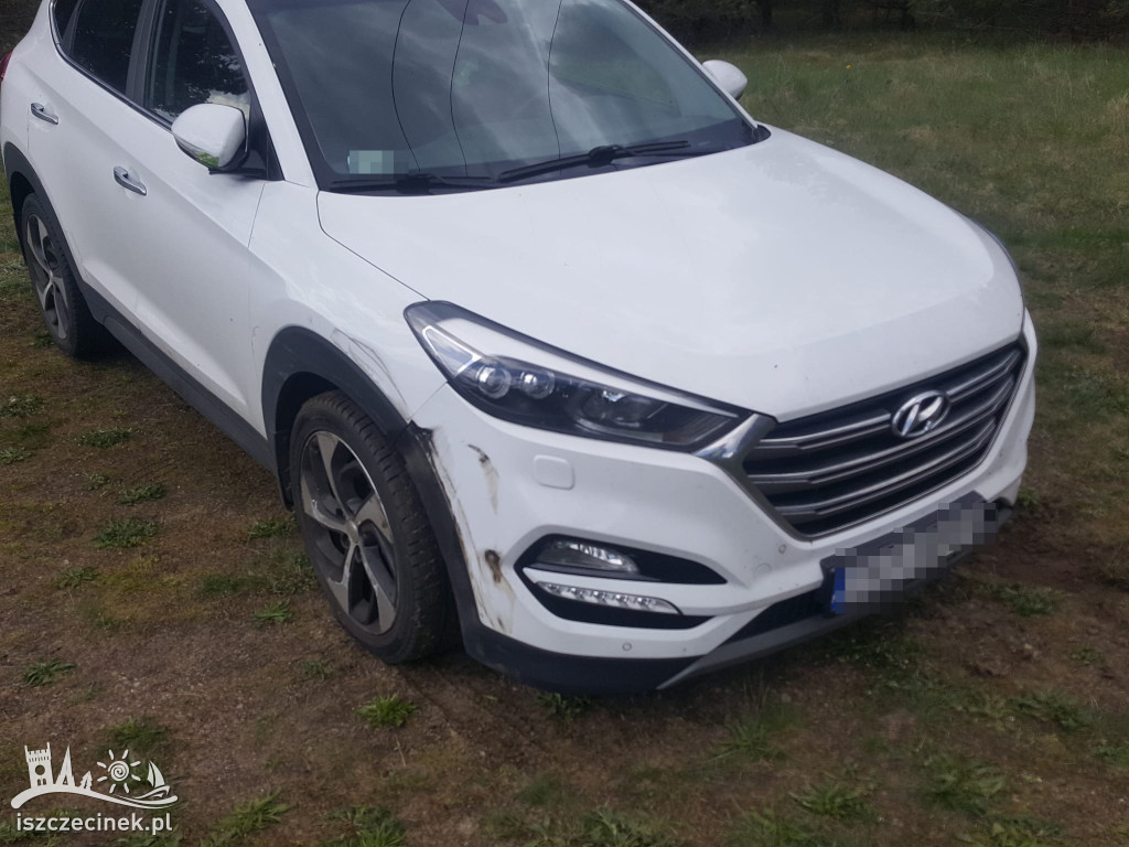Ciężarówka zepchnęła SUV-a z drogi. Było niebezpiecznie i niemiło