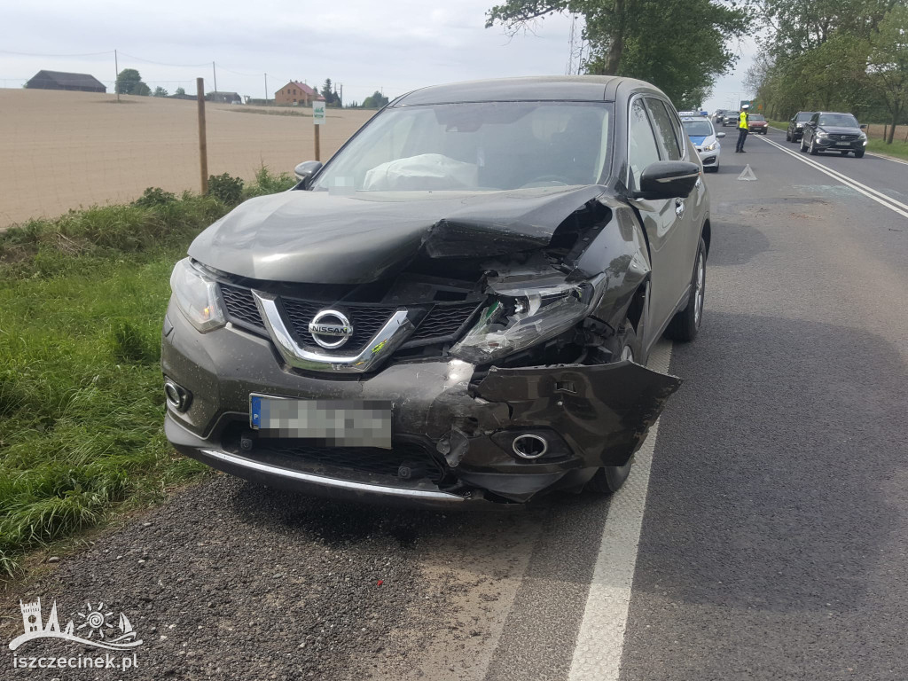 Karambol pod Szczecinkiem. Zamieć piaskowa ograniczyła widoczność do zera