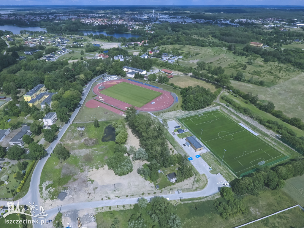 Powiatowe Centrum Sportu w Szczecinku z lotu ptaka