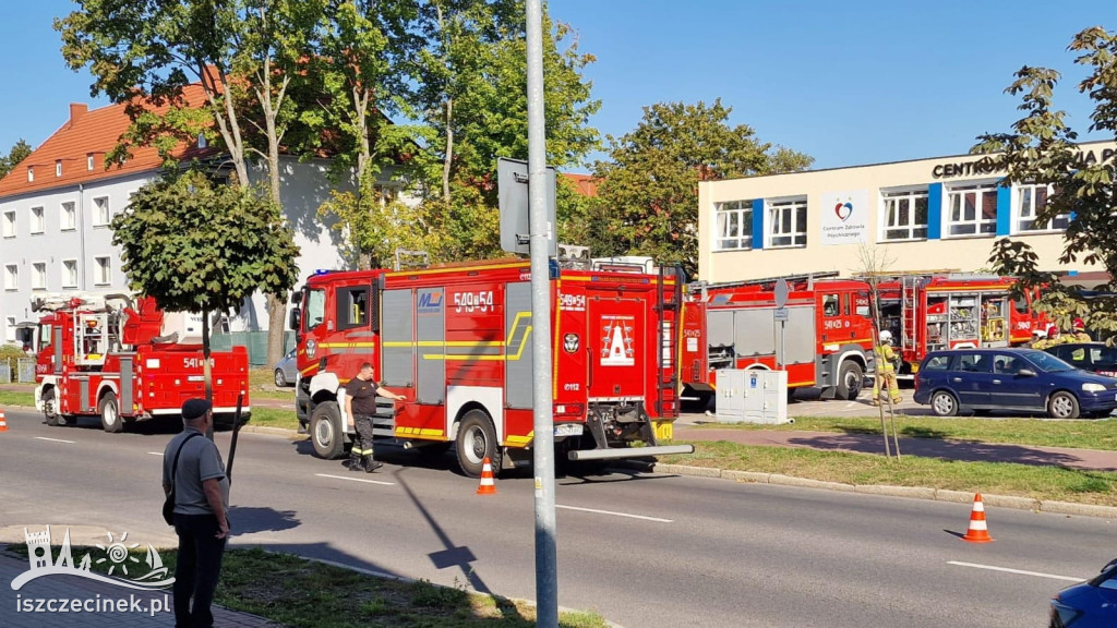 Ćwiczenia pożarowe w Centrum Zdrowia Psychicznego w Szczeicnku