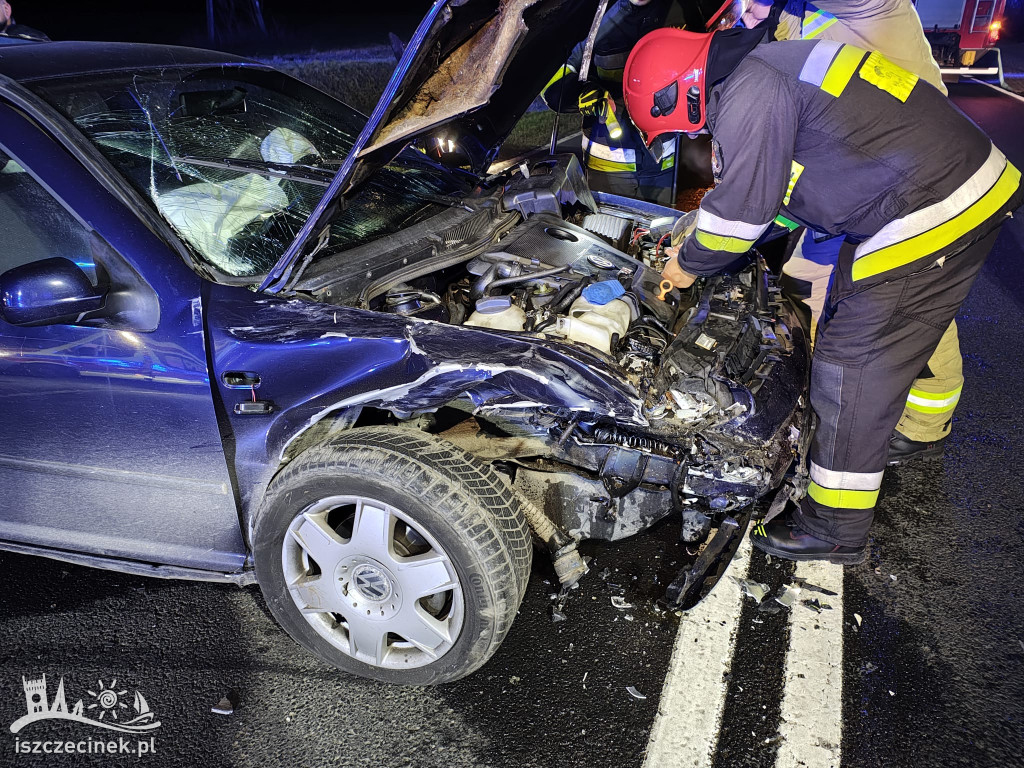 Wypadek pod Szczecinkiem na DK11