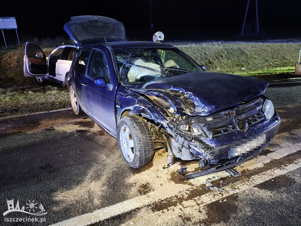 Wypadek pod Szczecinkiem na DK11