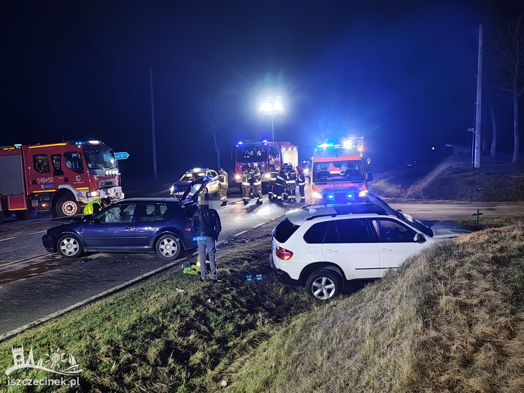 Wypadek pod Szczecinkiem na DK11