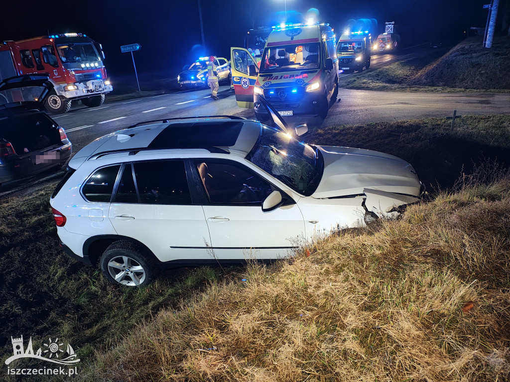 Wypadek pod Szczecinkiem na DK11