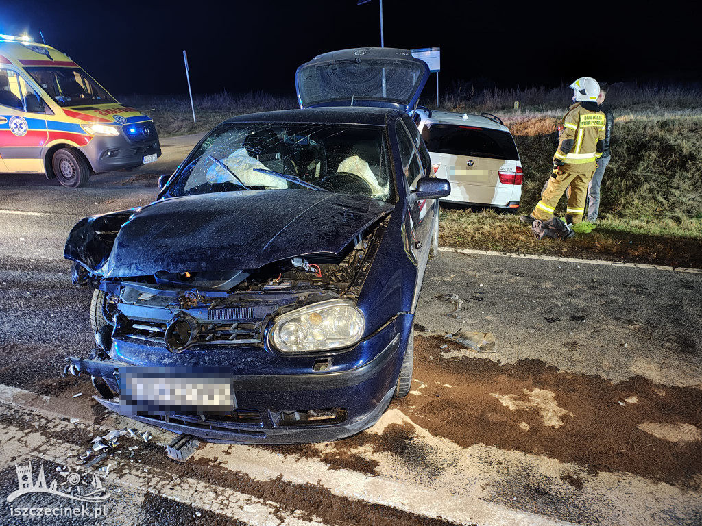 Wypadek pod Szczecinkiem na DK11