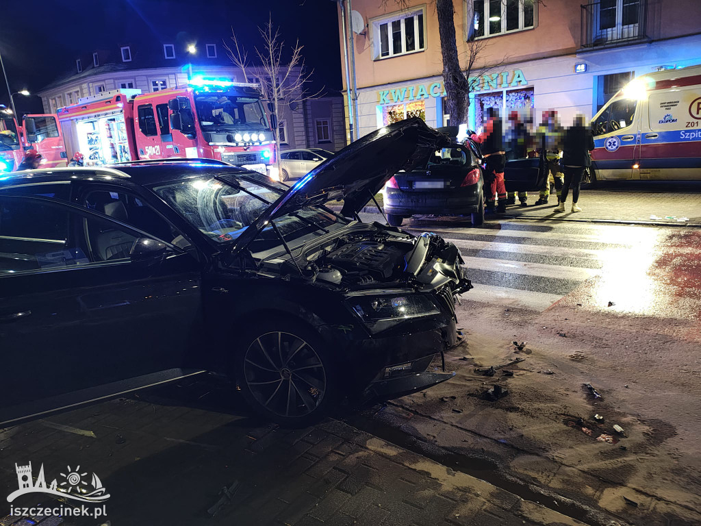 Wypadek na Warcisława IV w Szczecinku! Co wydarzyło się w sobotni wieczór?