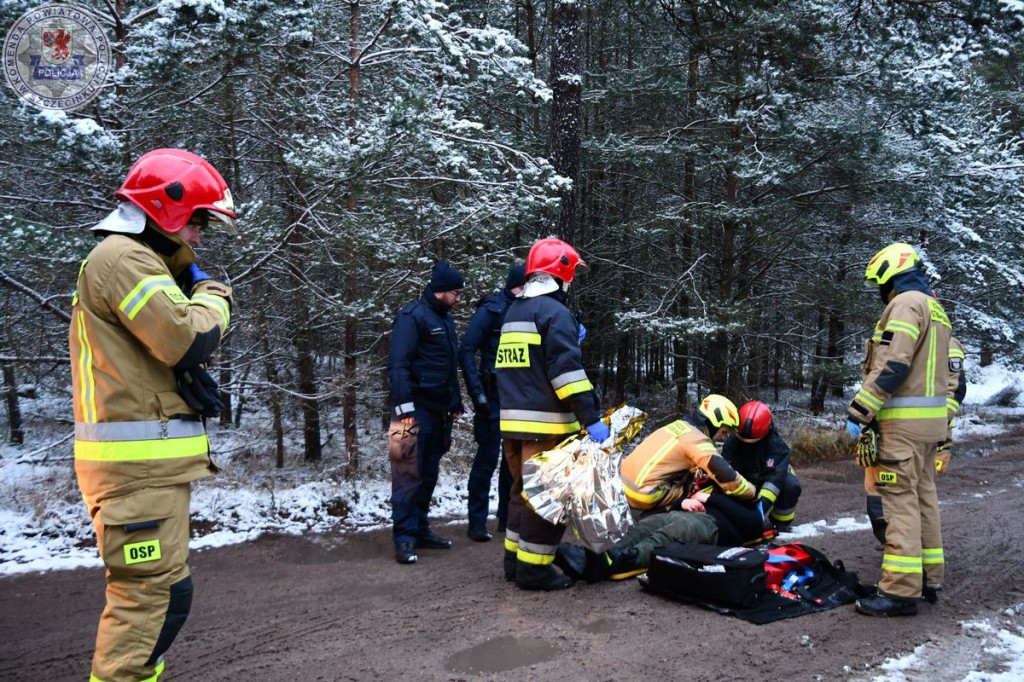 Pościg na terenie powiatu czyli ćwiczenia dowódczo - sztabowe szczczecineckich funkcjonariuszy